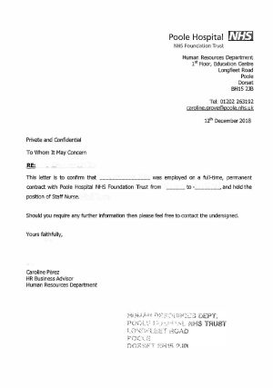 Certificado NHS
